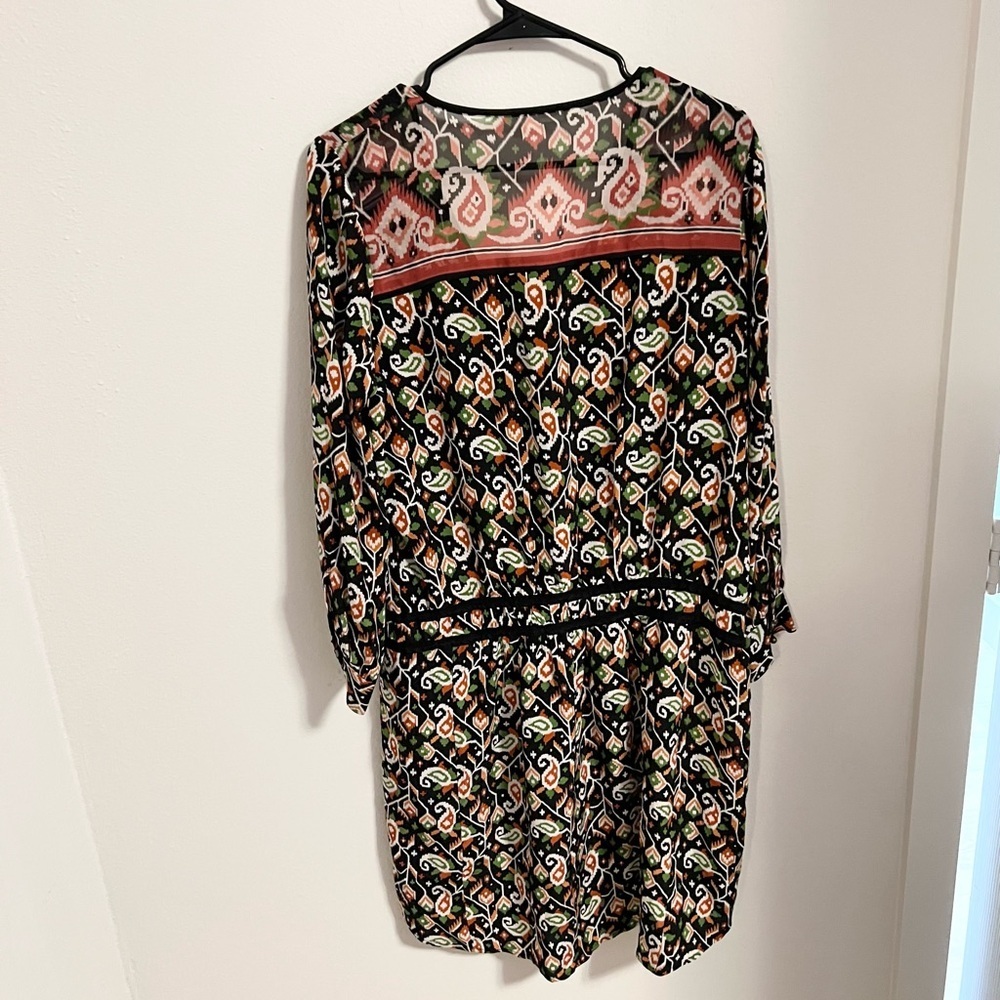 Veronica Beard Black Multicolor Printed Mini Dress - image 9